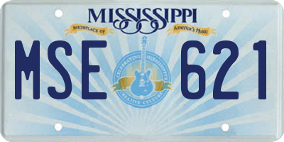 MS license plate MSE621