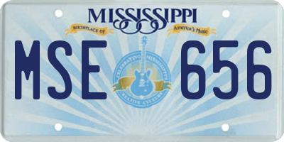 MS license plate MSE656