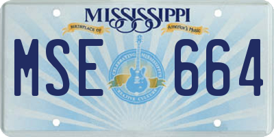MS license plate MSE664