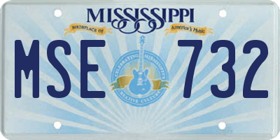 MS license plate MSE732