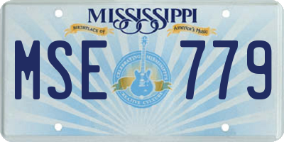 MS license plate MSE779
