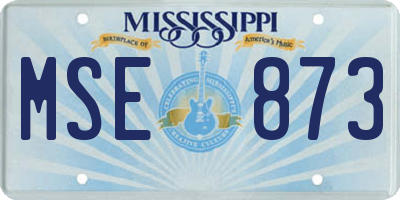 MS license plate MSE873