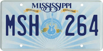 MS license plate MSH264