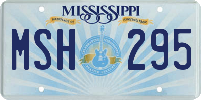 MS license plate MSH295