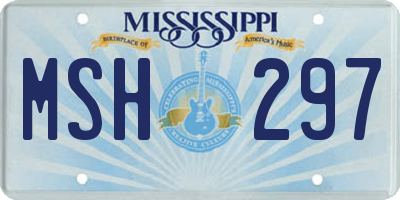 MS license plate MSH297