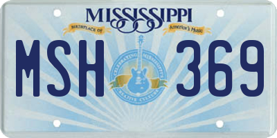 MS license plate MSH369