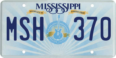 MS license plate MSH370