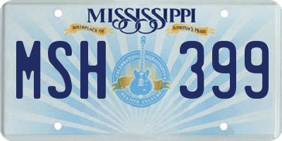 MS license plate MSH399
