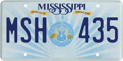 MS license plate MSH435