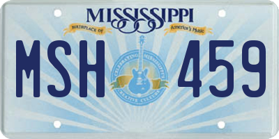 MS license plate MSH459