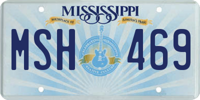MS license plate MSH469