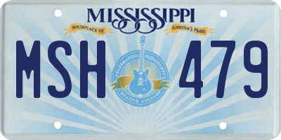 MS license plate MSH479