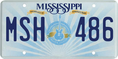 MS license plate MSH486