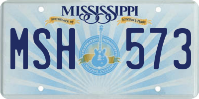 MS license plate MSH573