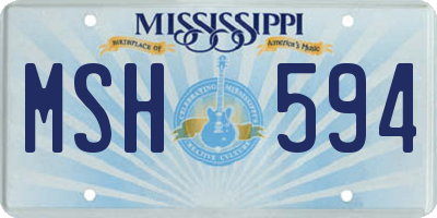 MS license plate MSH594