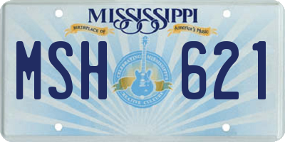 MS license plate MSH621