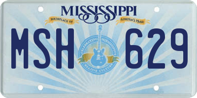 MS license plate MSH629