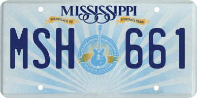 MS license plate MSH661