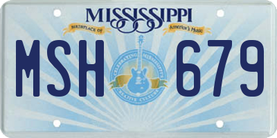 MS license plate MSH679