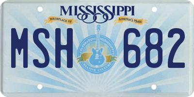 MS license plate MSH682
