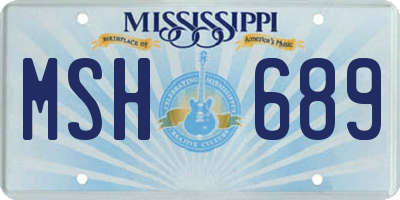MS license plate MSH689