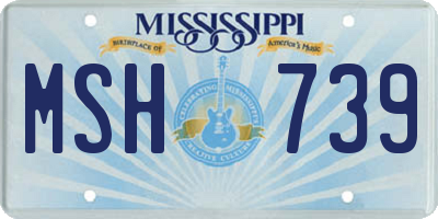MS license plate MSH739