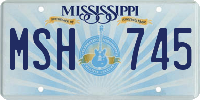 MS license plate MSH745