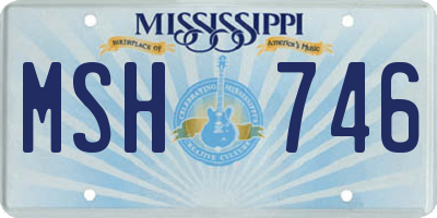 MS license plate MSH746