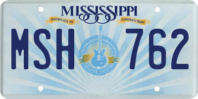 MS license plate MSH762