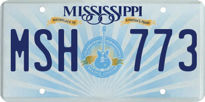 MS license plate MSH773