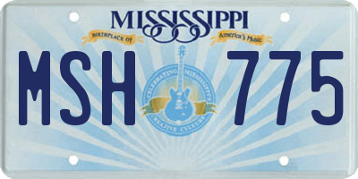 MS license plate MSH775