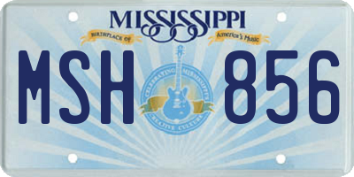MS license plate MSH856