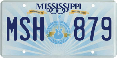 MS license plate MSH879