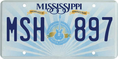 MS license plate MSH897