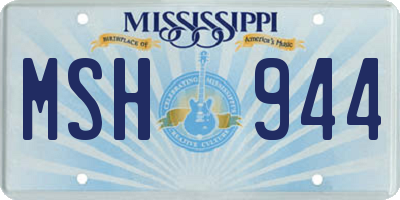 MS license plate MSH944