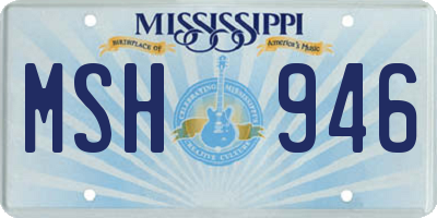 MS license plate MSH946