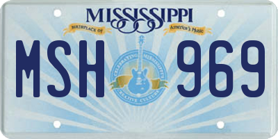 MS license plate MSH969