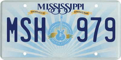 MS license plate MSH979
