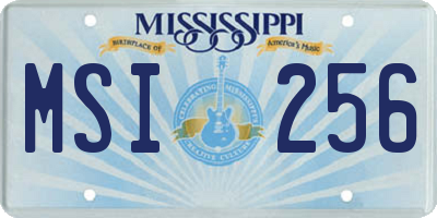 MS license plate MSI256