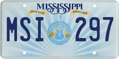 MS license plate MSI297
