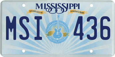 MS license plate MSI436