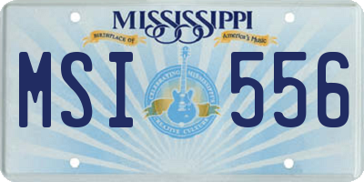 MS license plate MSI556