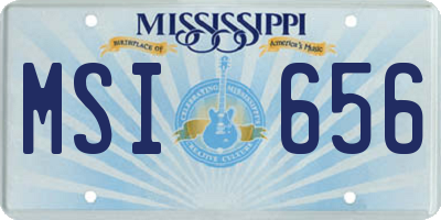 MS license plate MSI656