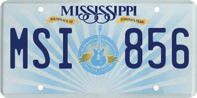 MS license plate MSI856