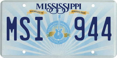 MS license plate MSI944