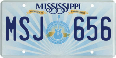 MS license plate MSJ656