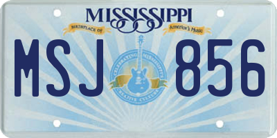 MS license plate MSJ856