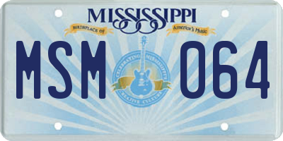 MS license plate MSM064