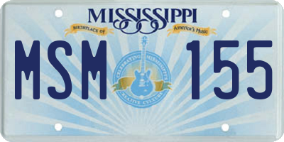 MS license plate MSM155