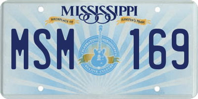 MS license plate MSM169